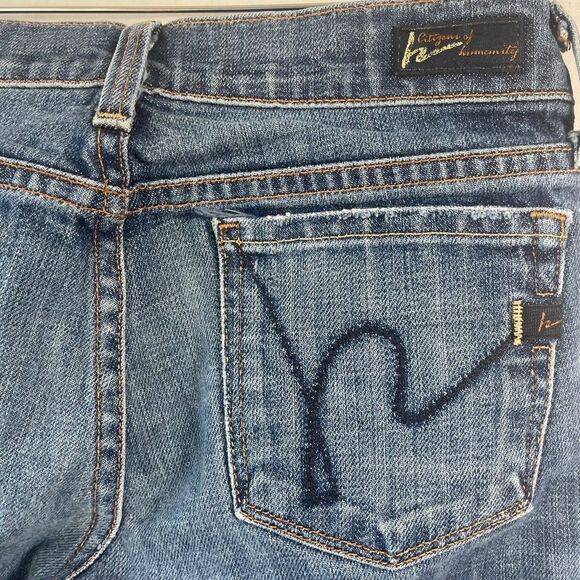 Citizens Of Humanity Kelly #063 Low Waist Crop Stretch Jeans Sz 24 - Picture 6 of 11